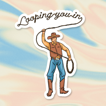 Looping You In Sticker