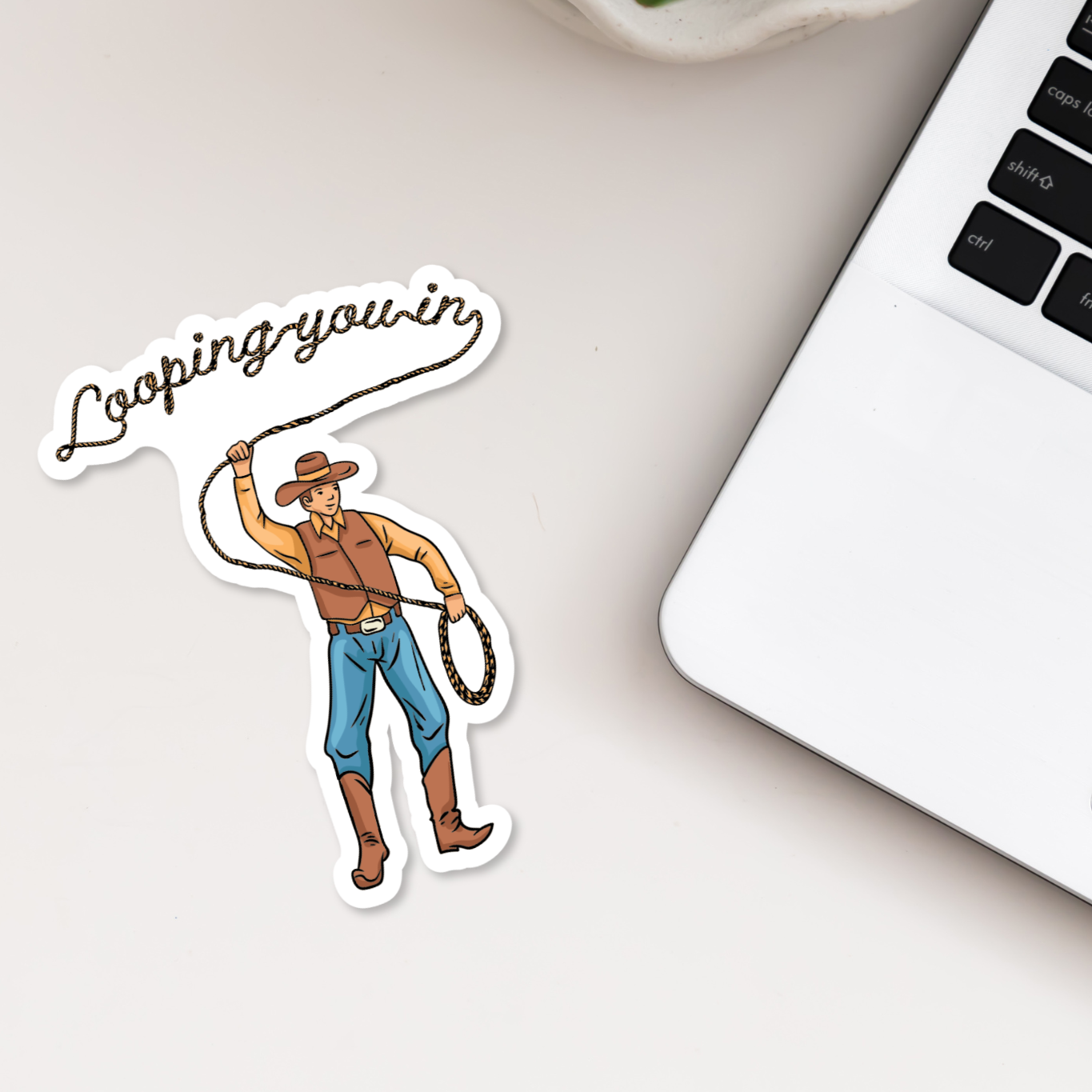 Looping You In Sticker